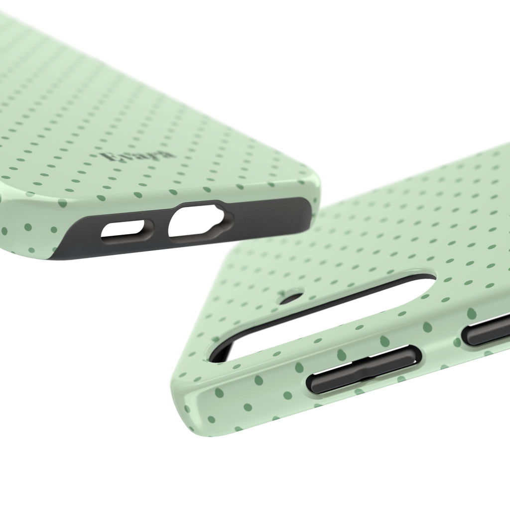 Mint Polka Dot Tough Phone Case — Protective Stylish Phone Cover