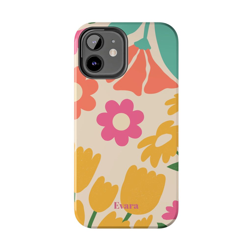 Yellow & Pink Vintage Flowers Phone Case