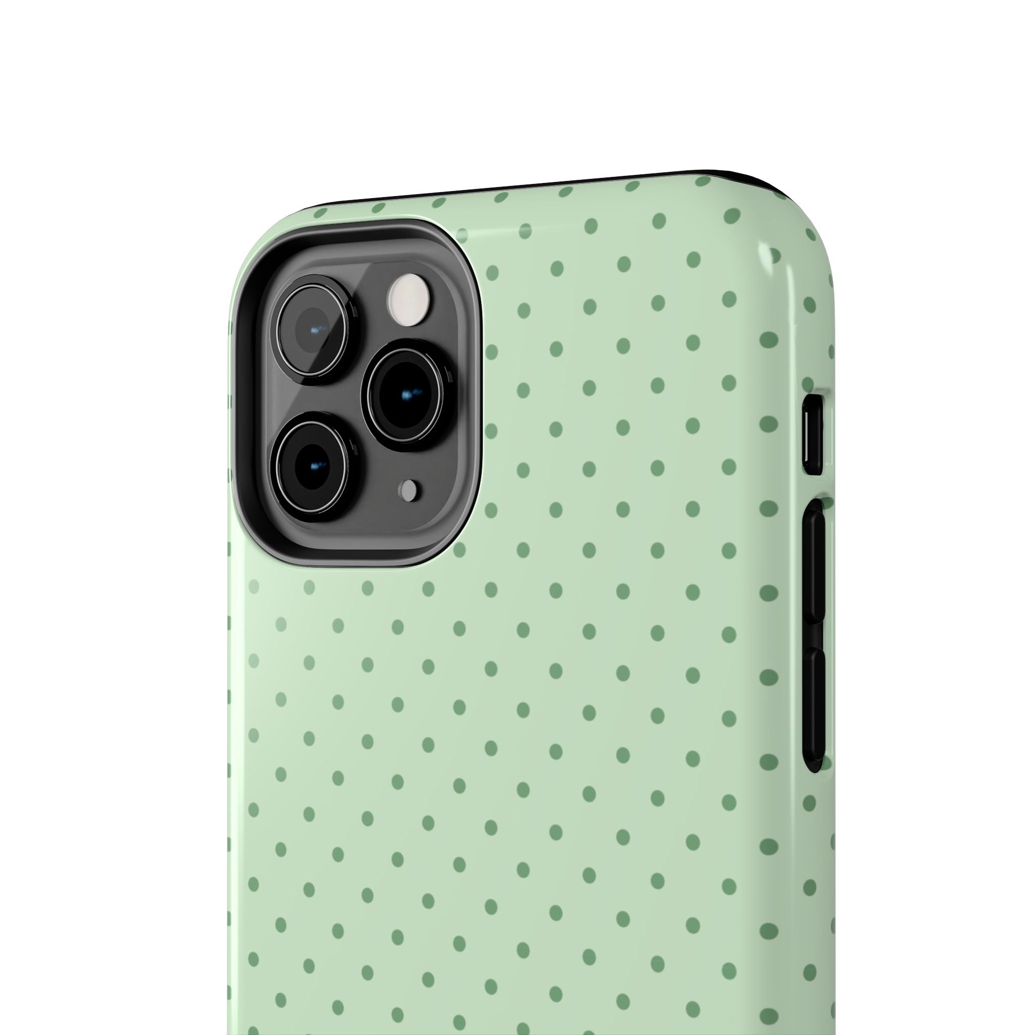 Mint Polka Dot Tough Phone Case — Protective Stylish Phone Cover