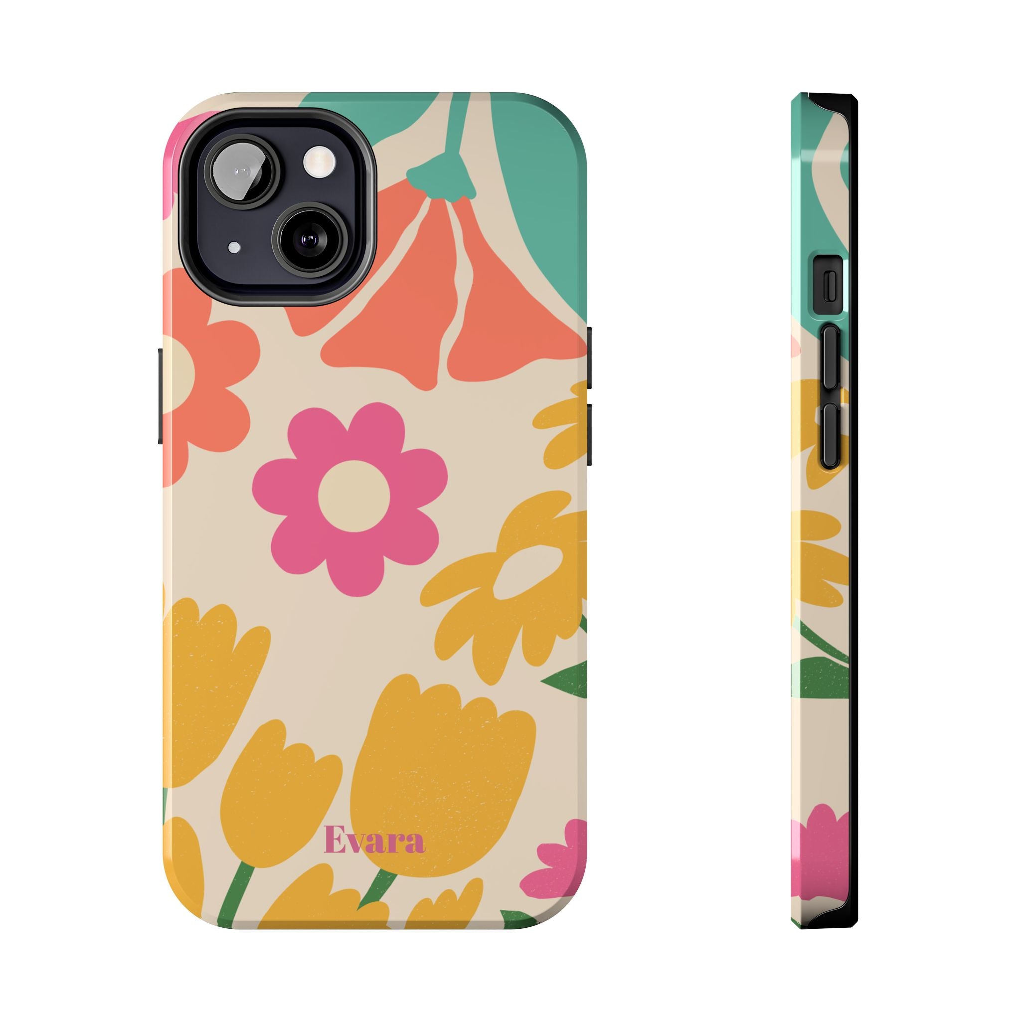 Yellow & Pink Vintage Flowers Phone Case