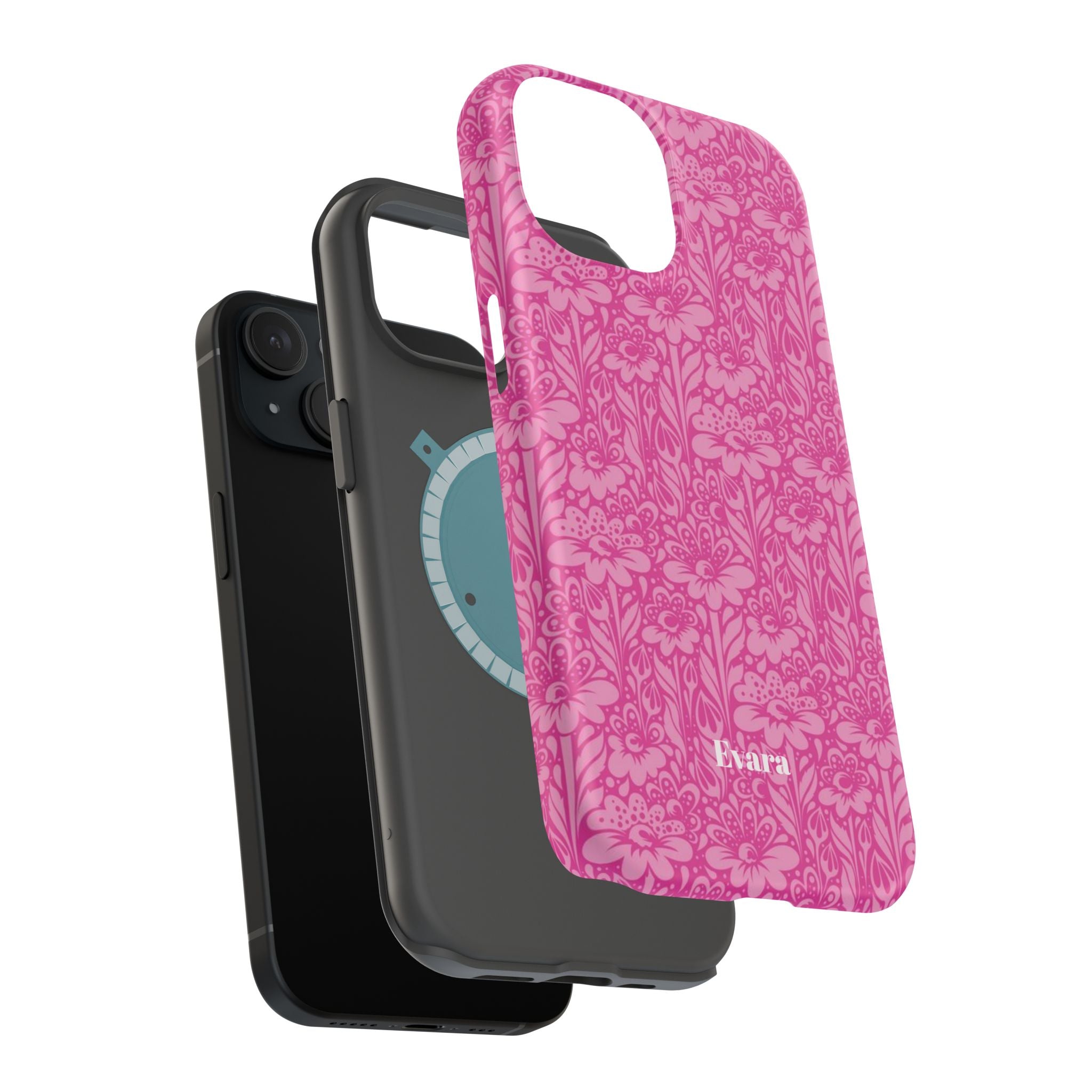 Pink Floral Phone Case- Magsafe