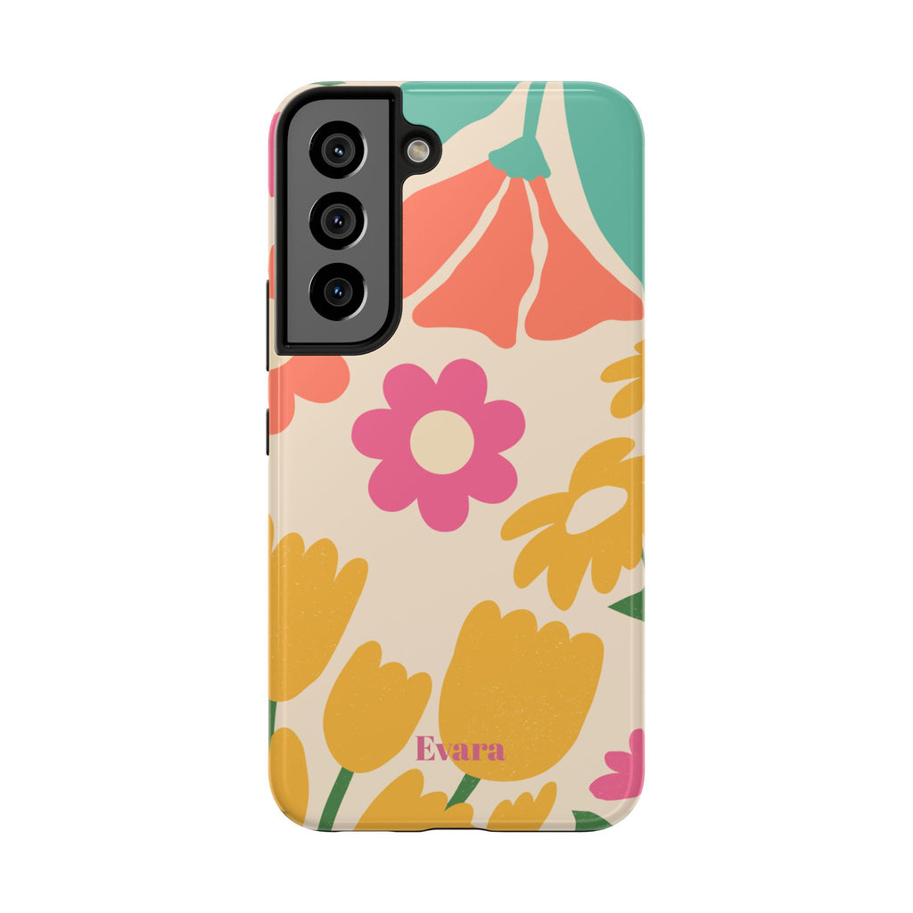 Yellow & Pink Vintage Flowers Phone Case