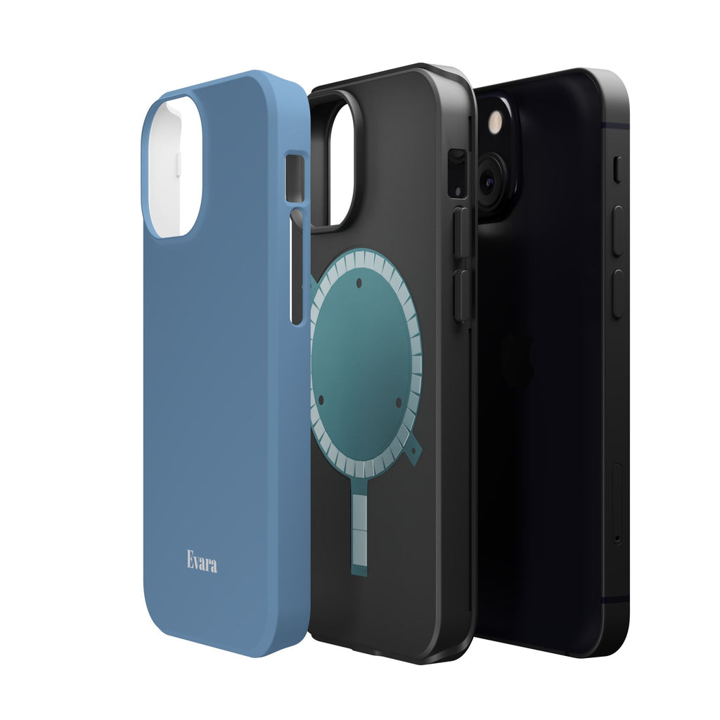 Blue Phone Case with Personalization- Magsafe