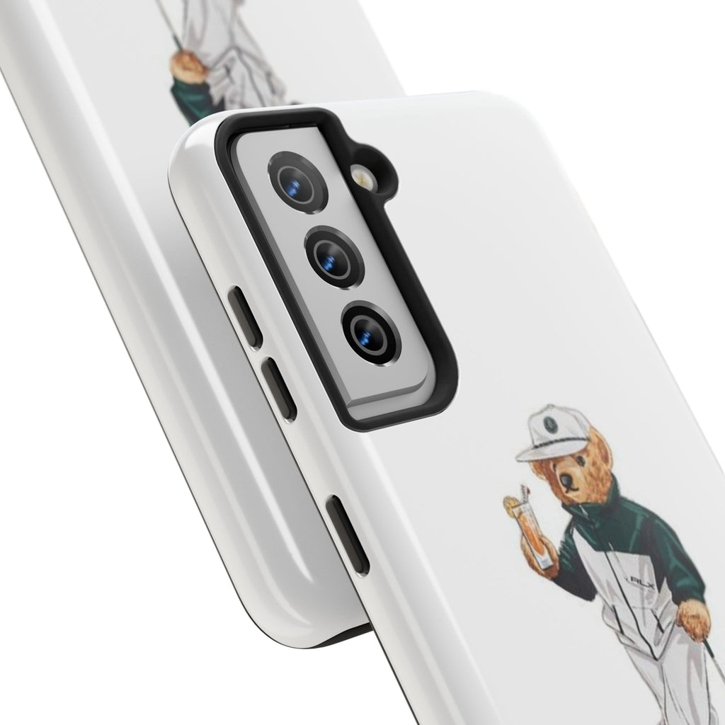 Tough Phone Case — Personalized Golf Bear Design