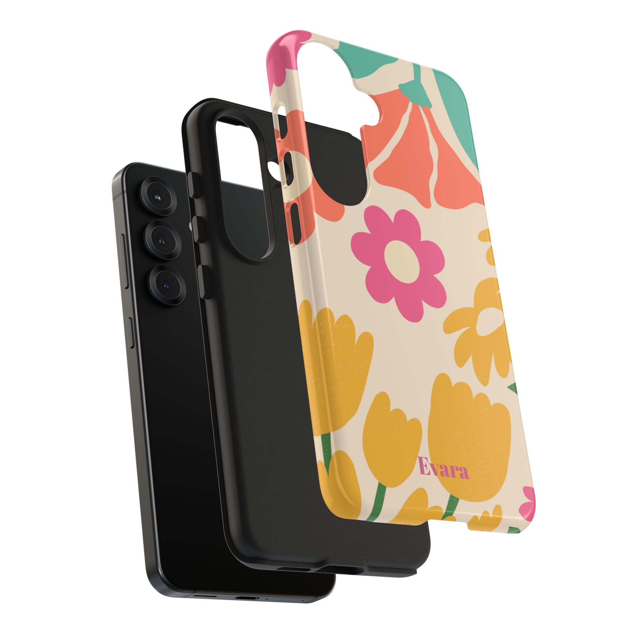 Yellow & Pink Vintage Flowers Phone Case