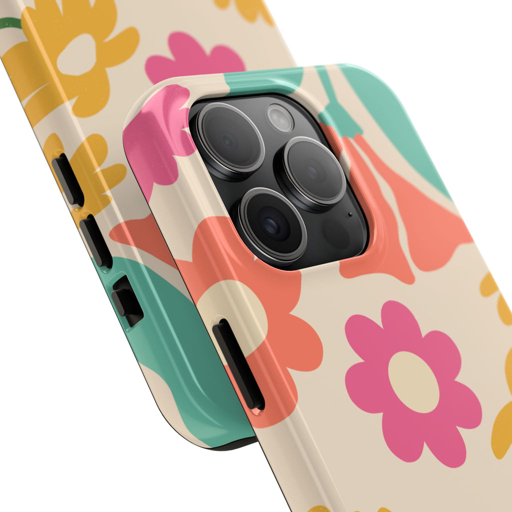 Yellow & Pink Vintage Flowers Phone Case