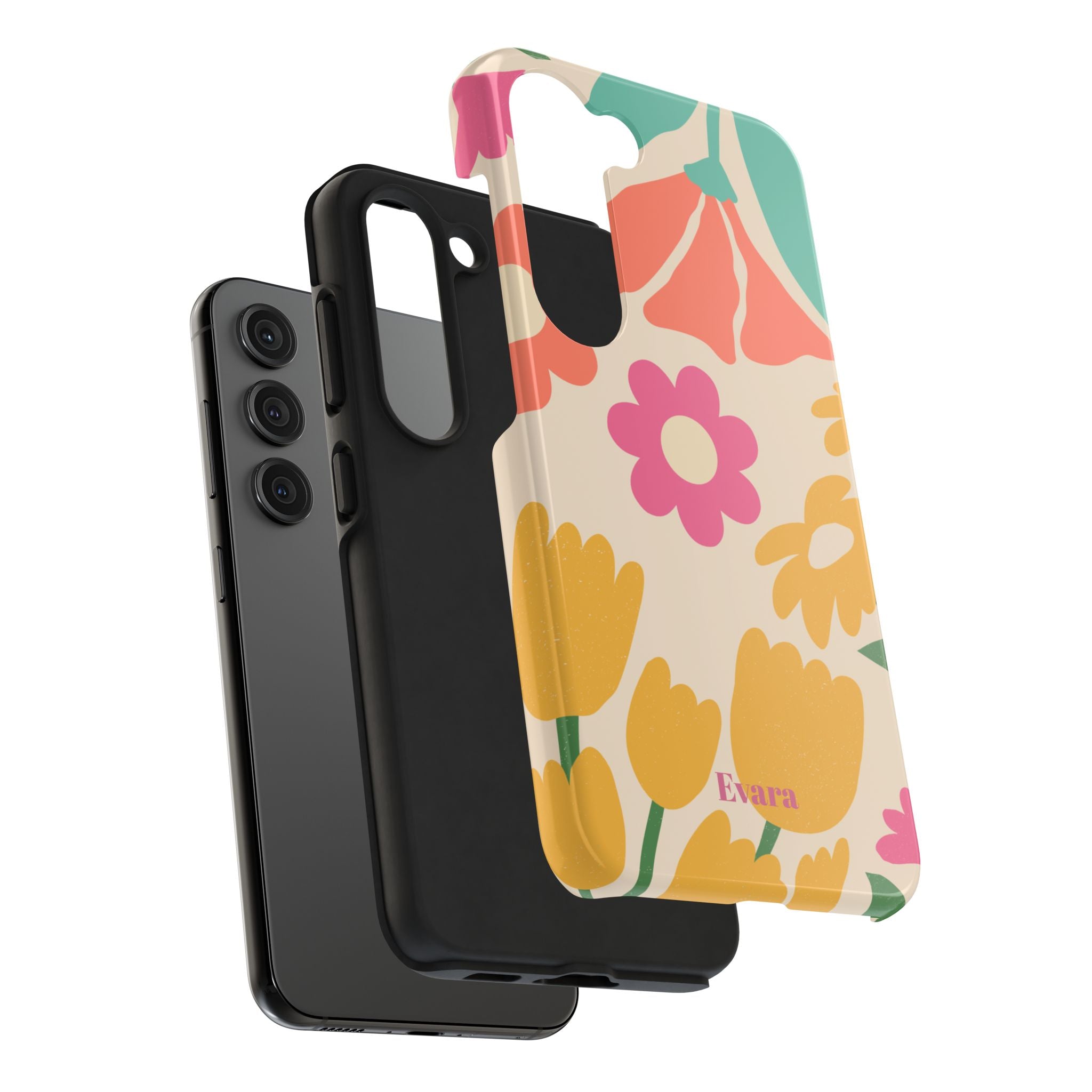 Yellow & Pink Vintage Flowers Phone Case