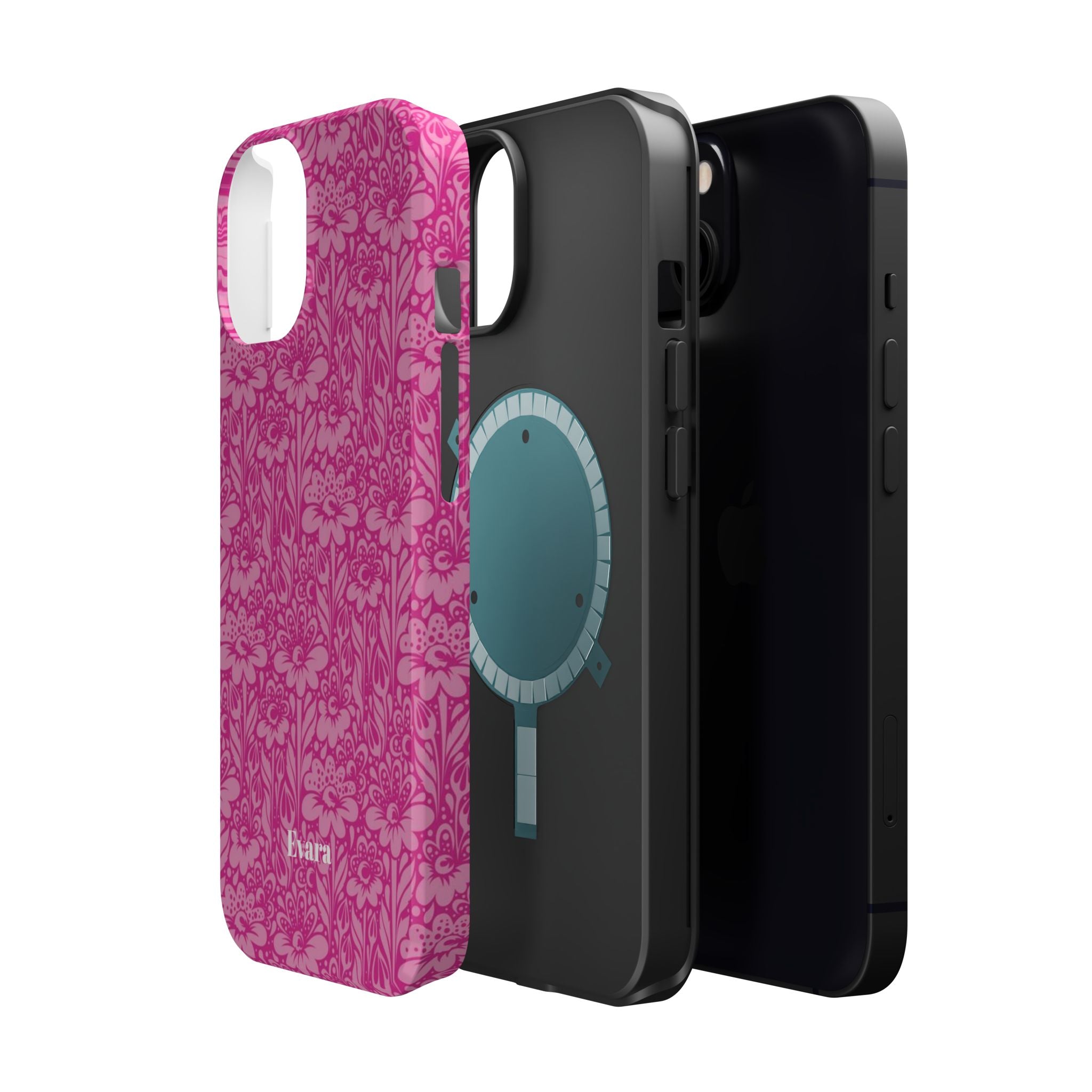 Pink Floral Phone Case- Magsafe