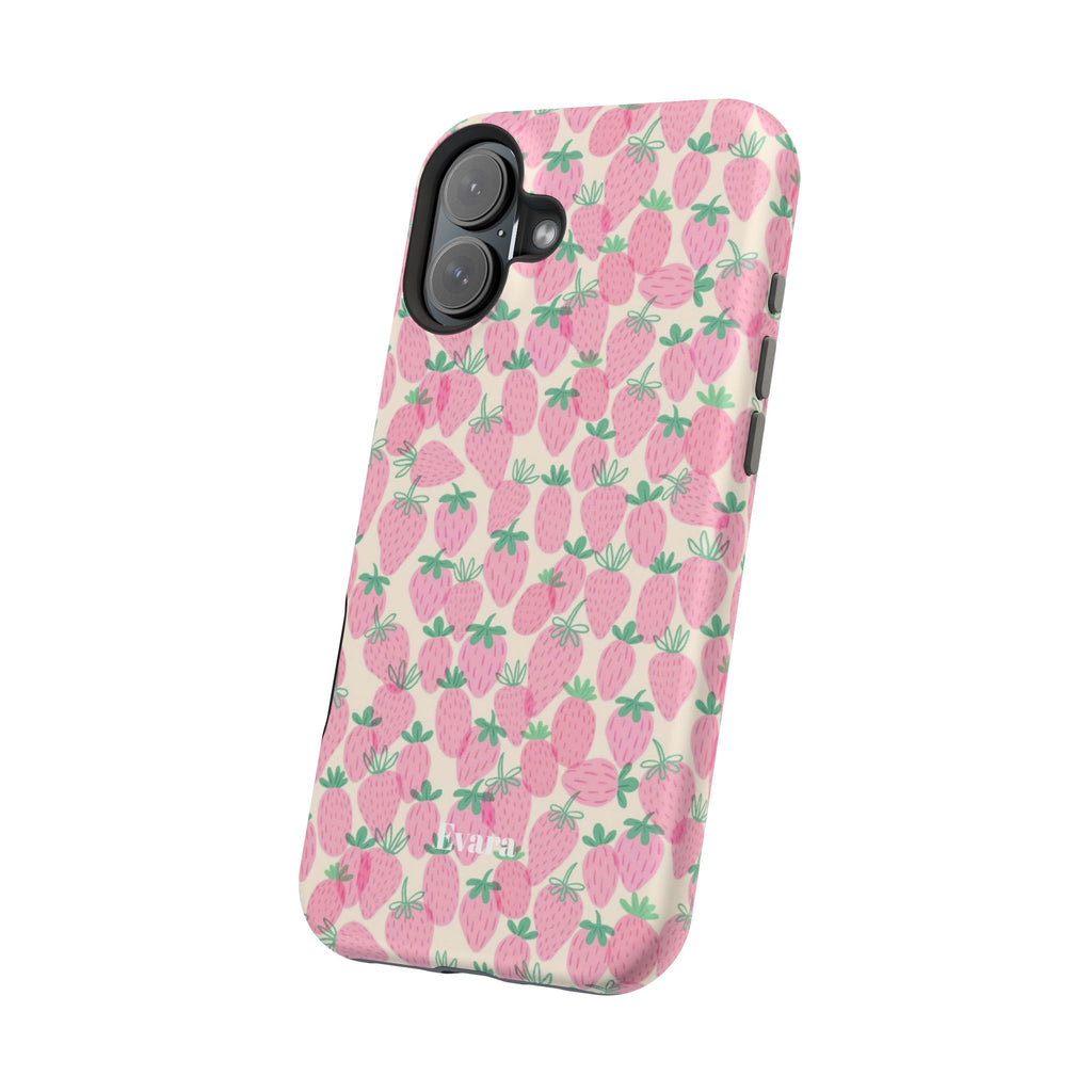Pink Strawberry Phone Case- Magsafe