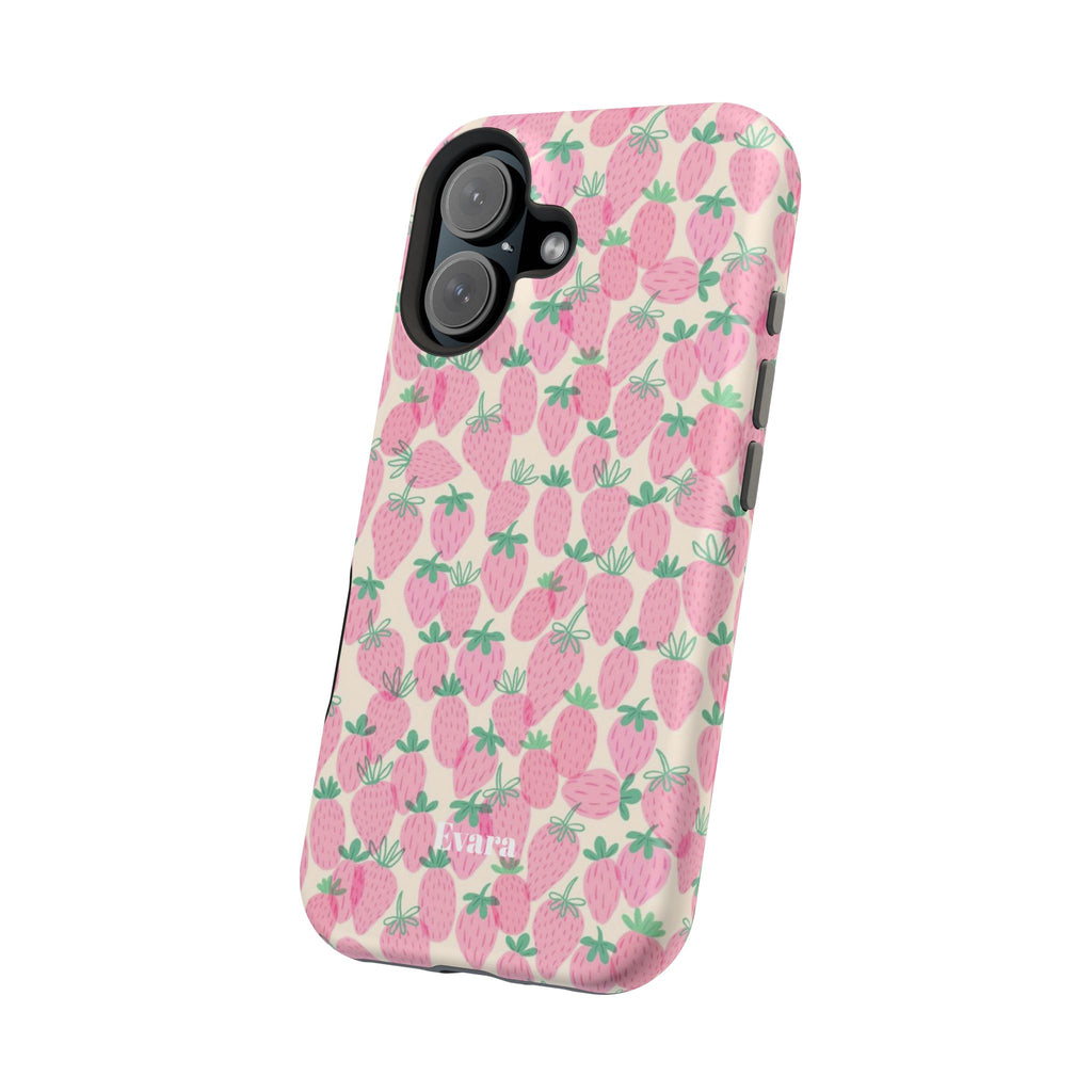 Pink Strawberry Phone Case- Magsafe