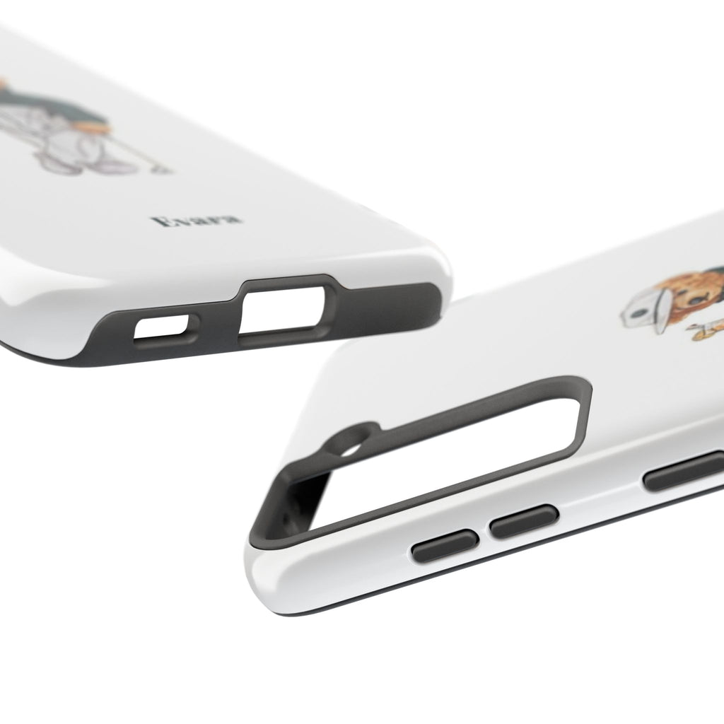 Tough Phone Case — Personalized Golf Bear Design