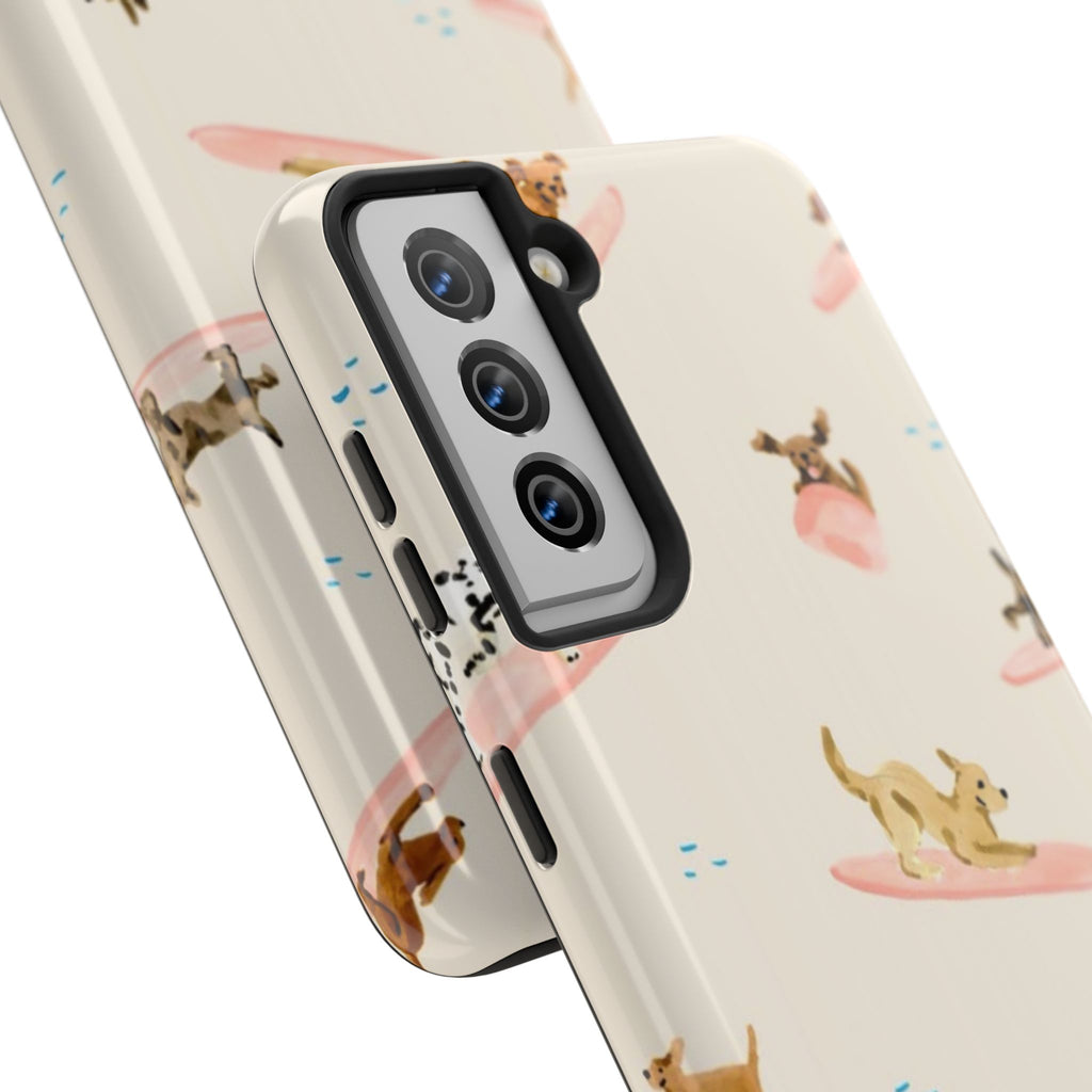 Surfing Dachshund's Phone case