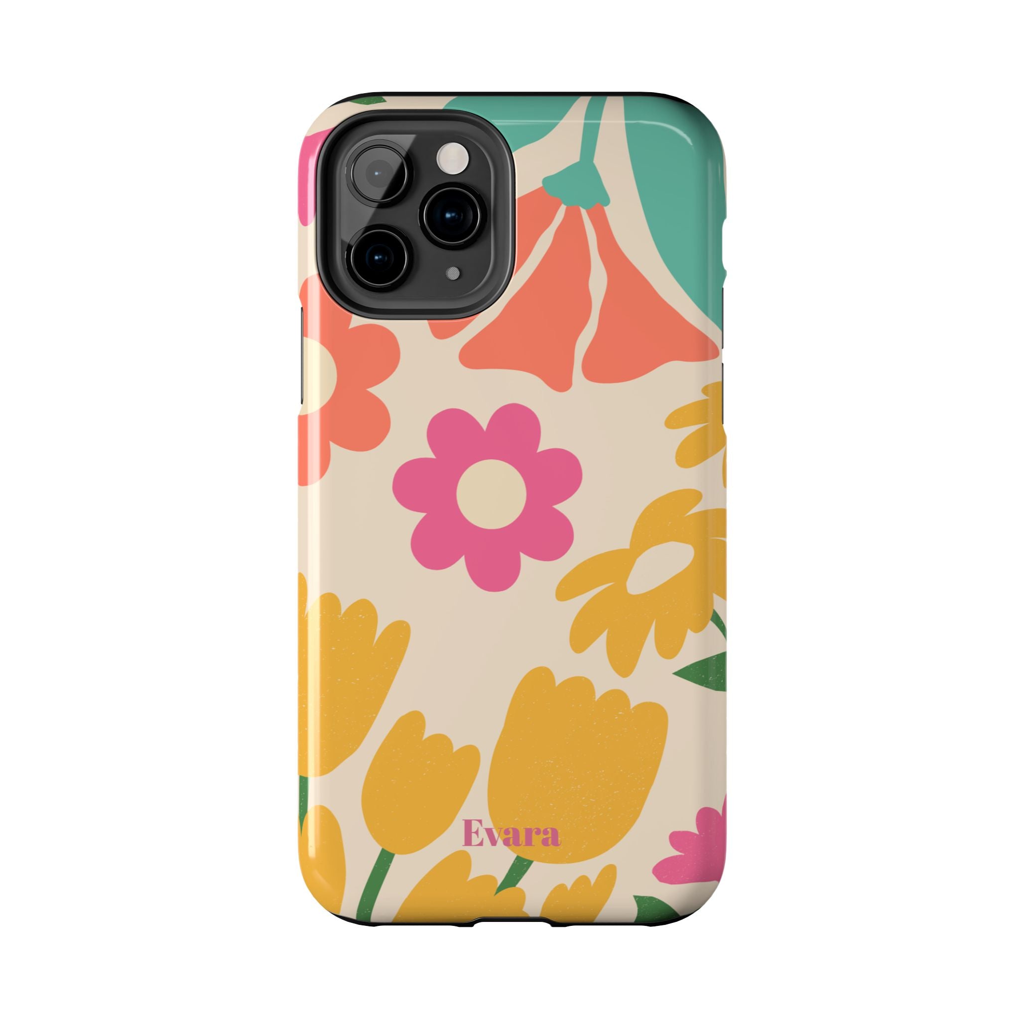 Yellow & Pink Vintage Flowers Phone Case