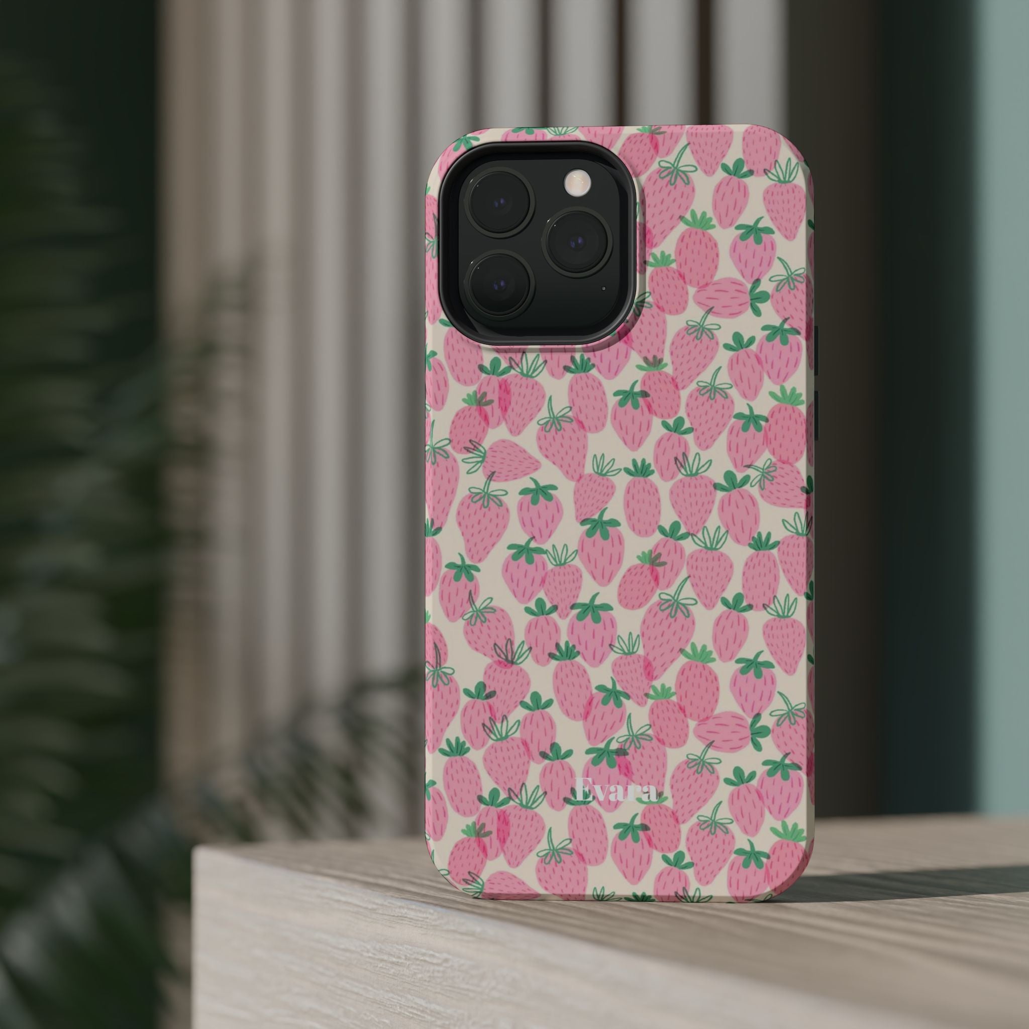 Pink Strawberry Phone Case- Magsafe