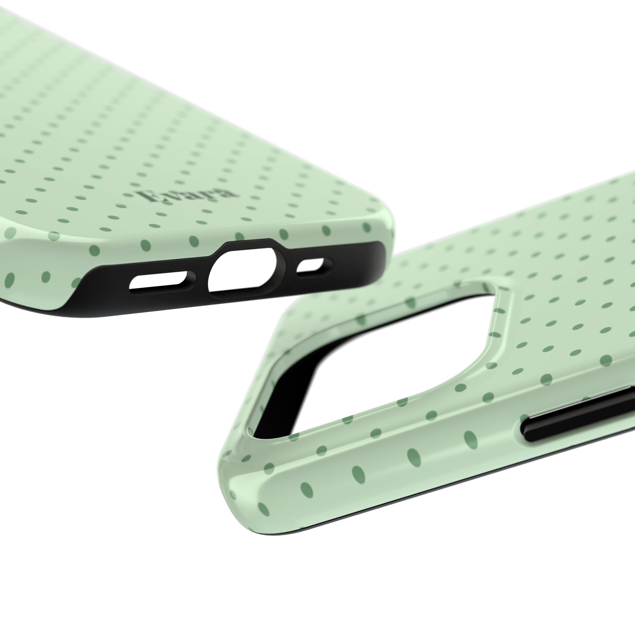 Mint Polka Dot Tough Phone Case — Protective Stylish Phone Cover