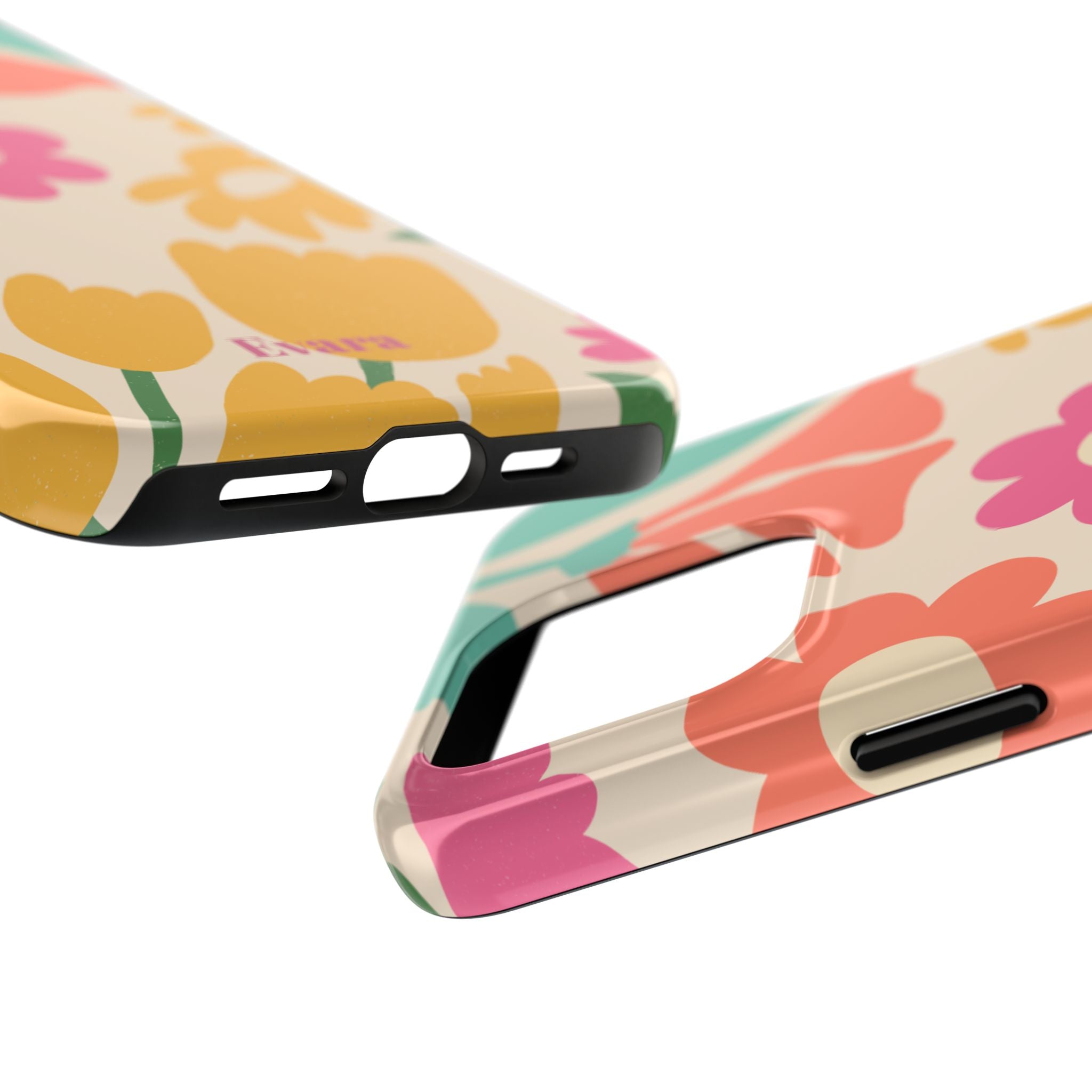 Yellow & Pink Vintage Flowers Phone Case