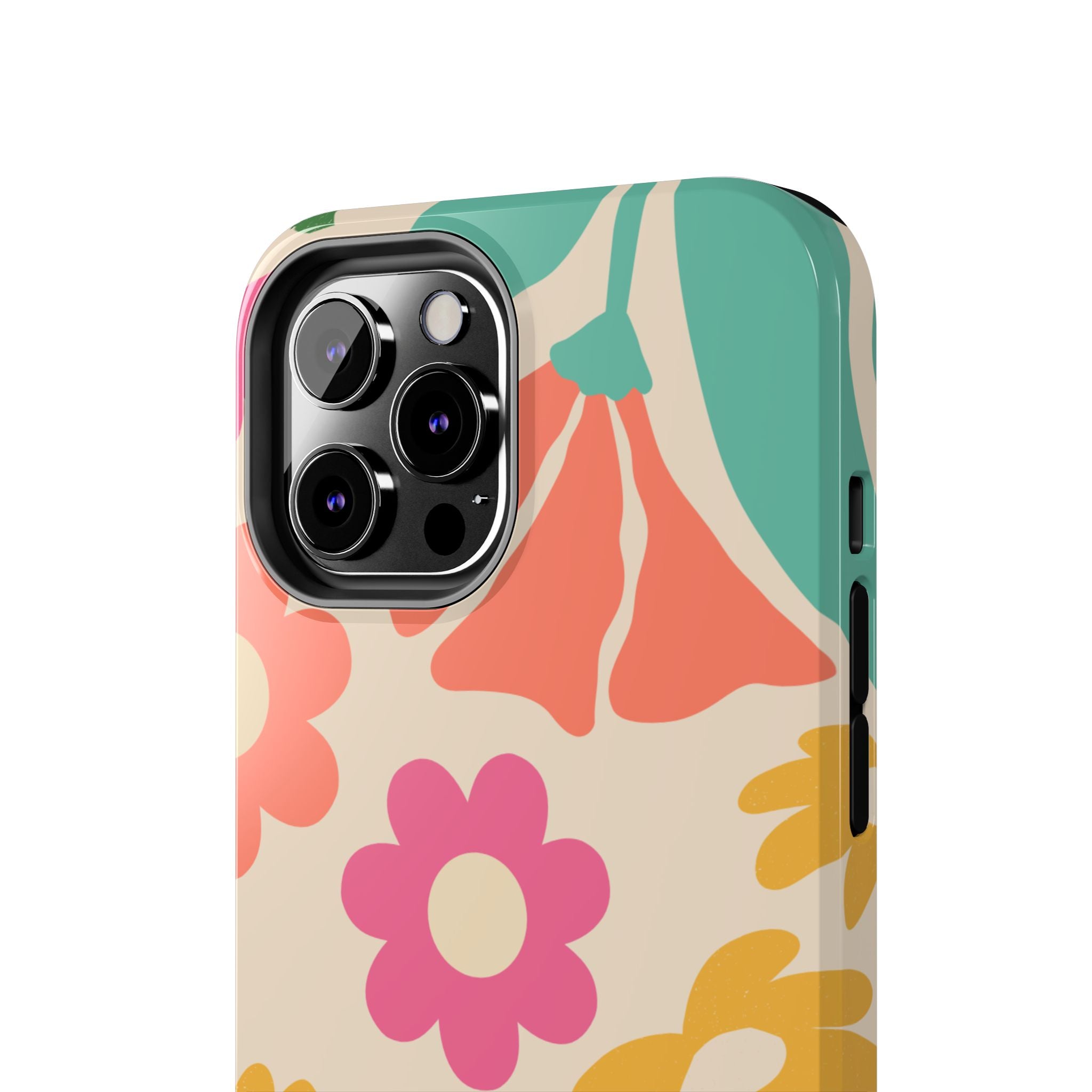 Yellow & Pink Vintage Flowers Phone Case