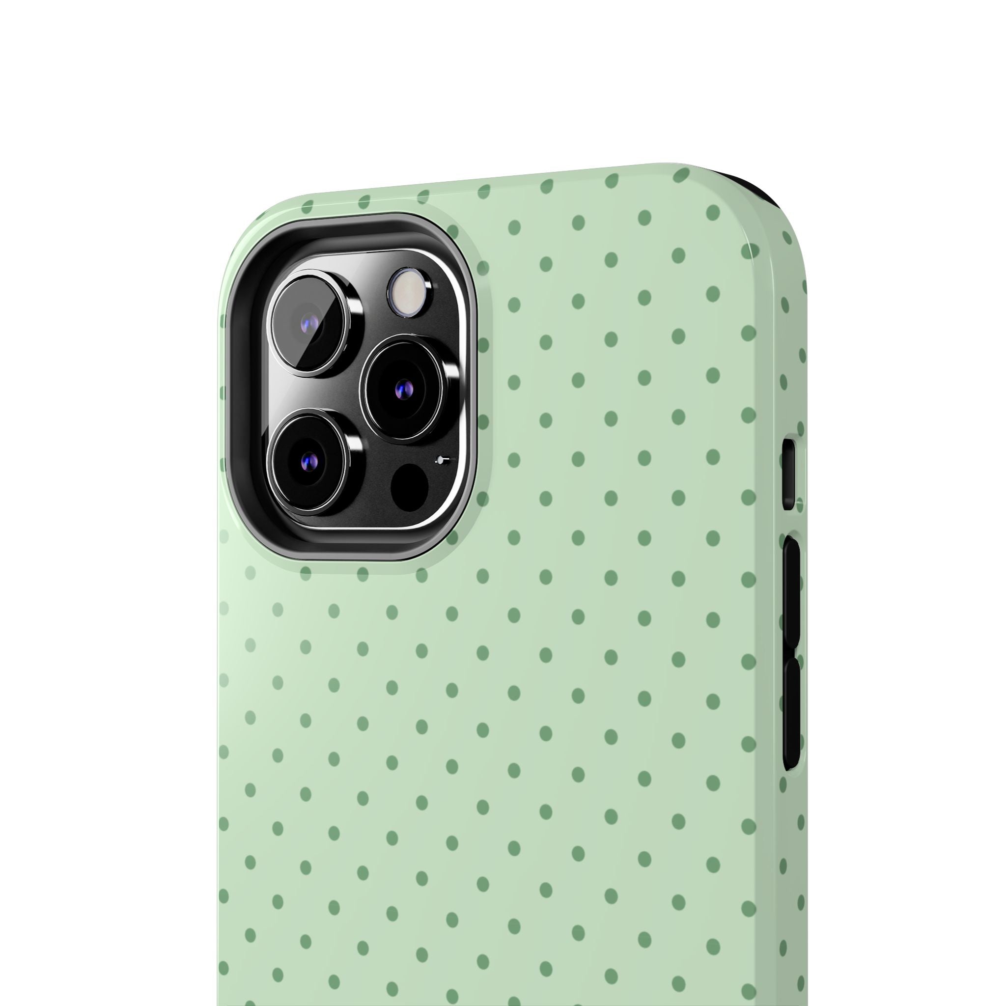 Mint Polka Dot Tough Phone Case — Protective Stylish Phone Cover