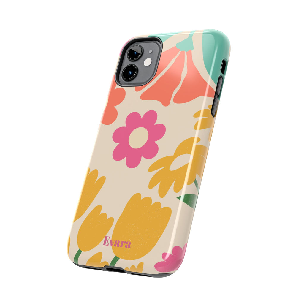 Yellow & Pink Vintage Flowers Phone Case
