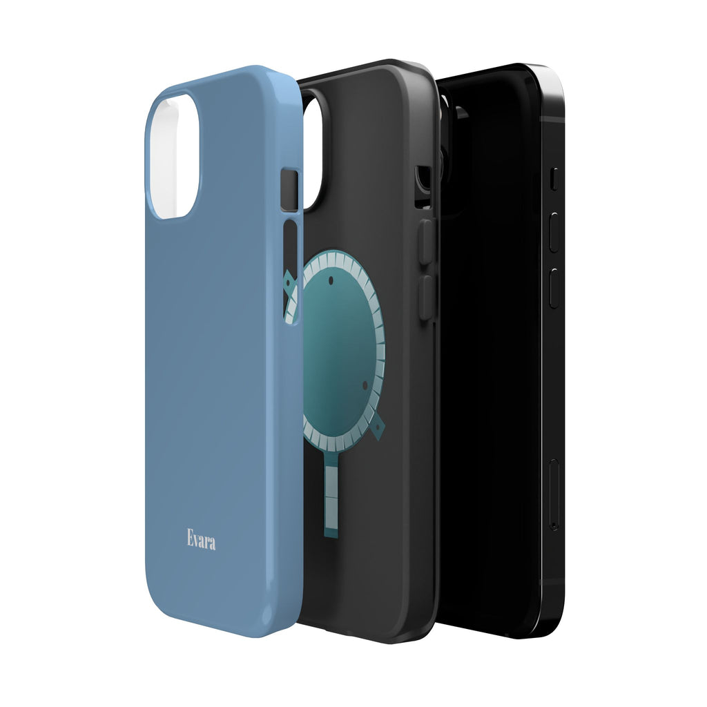 Blue Phone Case with Personalization- Magsafe