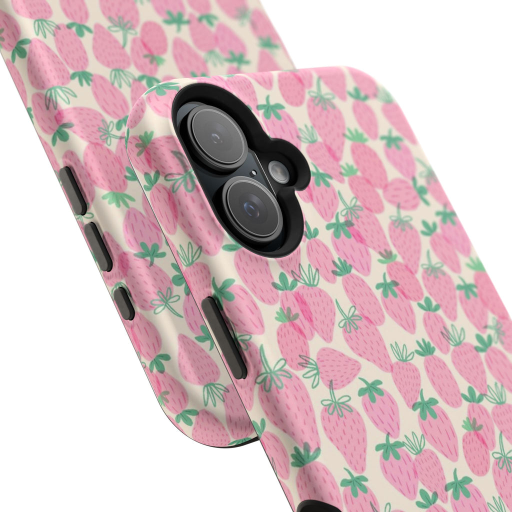 Pink Strawberry Phone Case- Magsafe