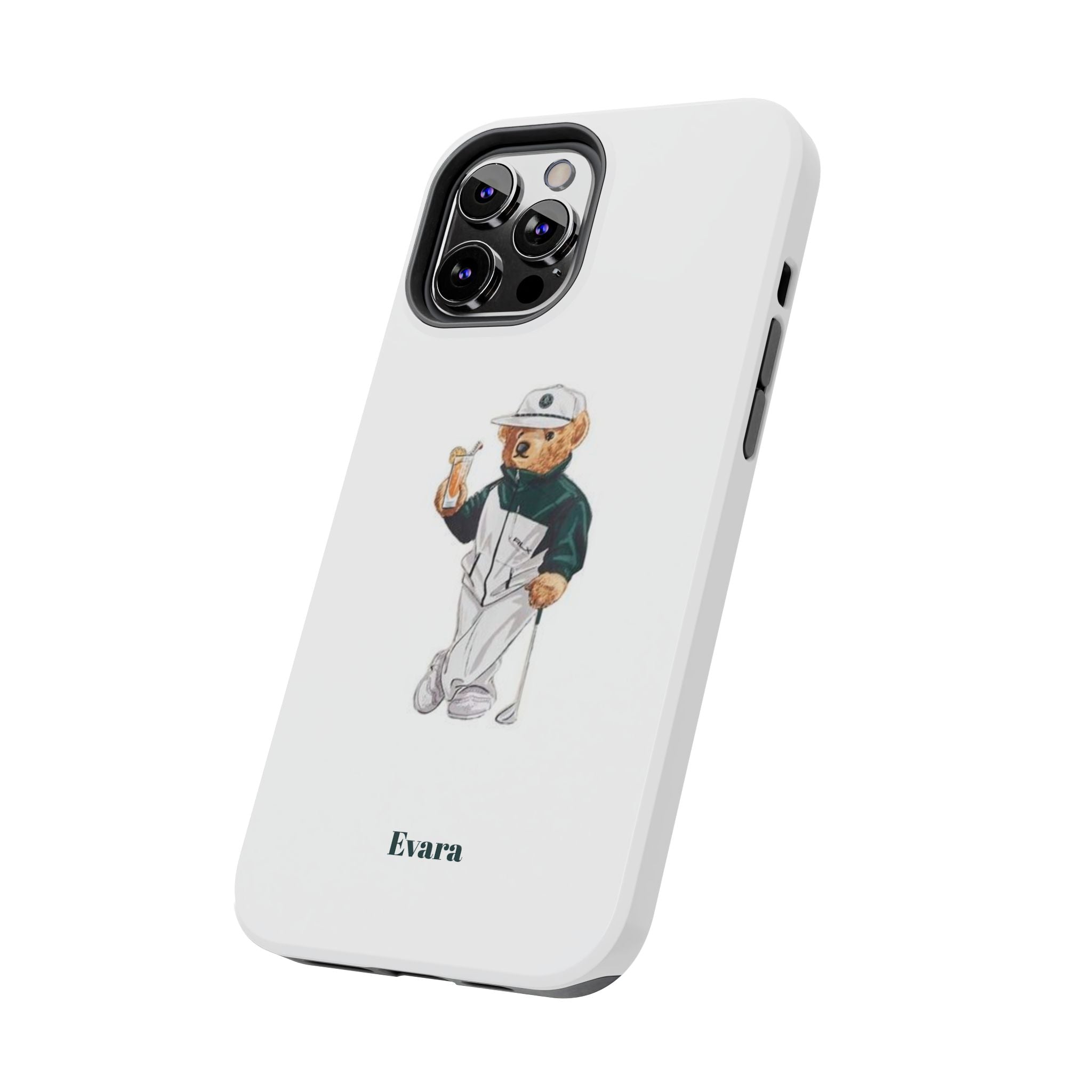Tough Phone Case — Personalized Golf Bear Design