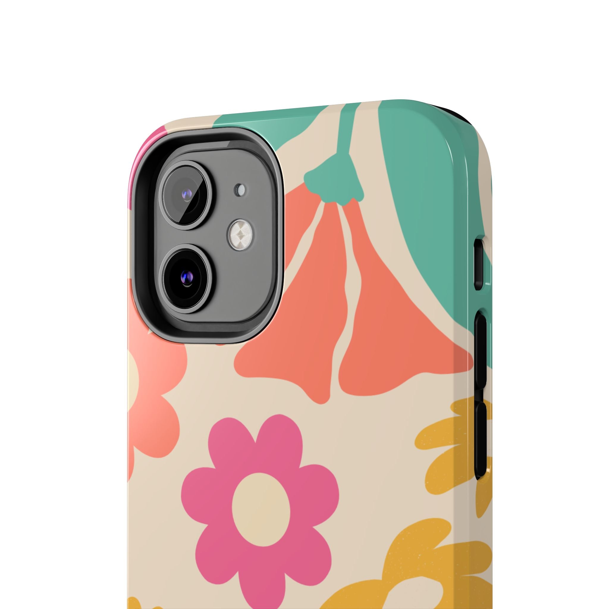 Yellow & Pink Vintage Flowers Phone Case