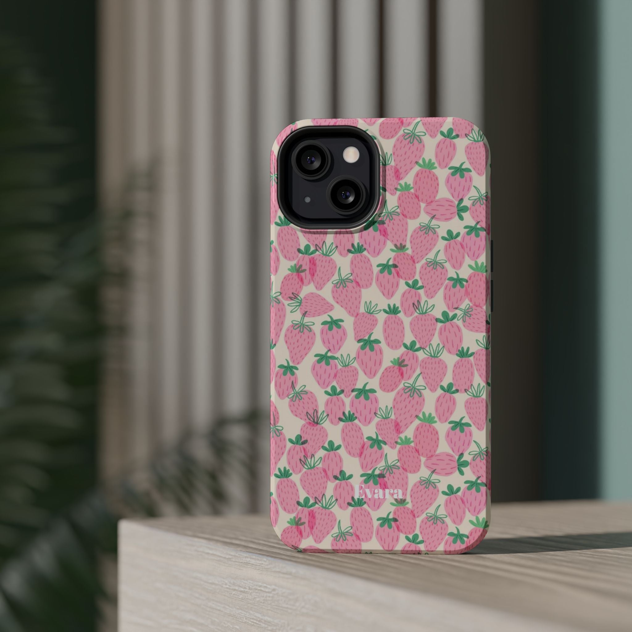 Pink Strawberry Phone Case- Magsafe