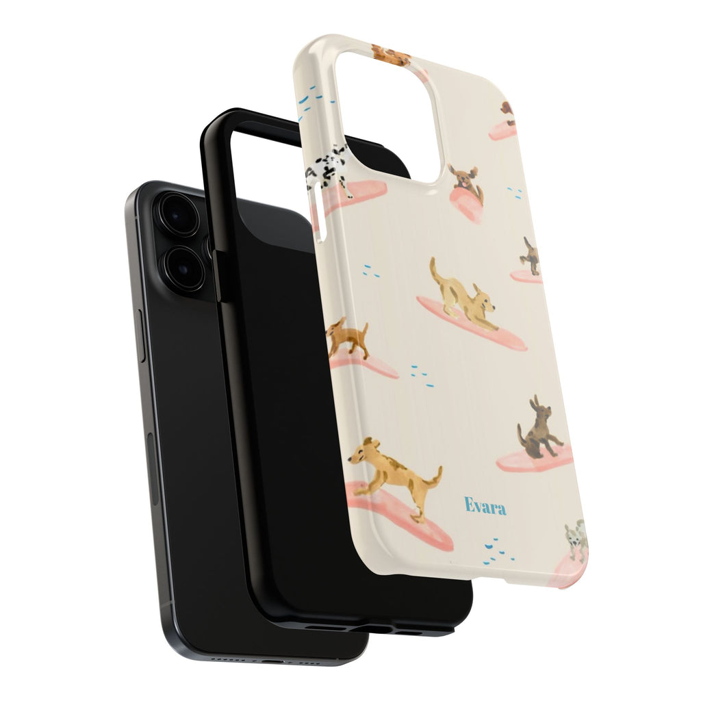 Surfing Dachshund's Phone case